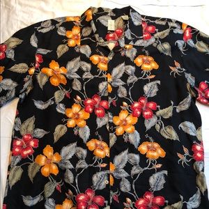 Men’s XL Burma Bibas Hawaiian floral shirt